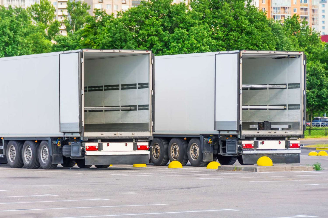 e-track with shoring beams for enclosed semi trailers