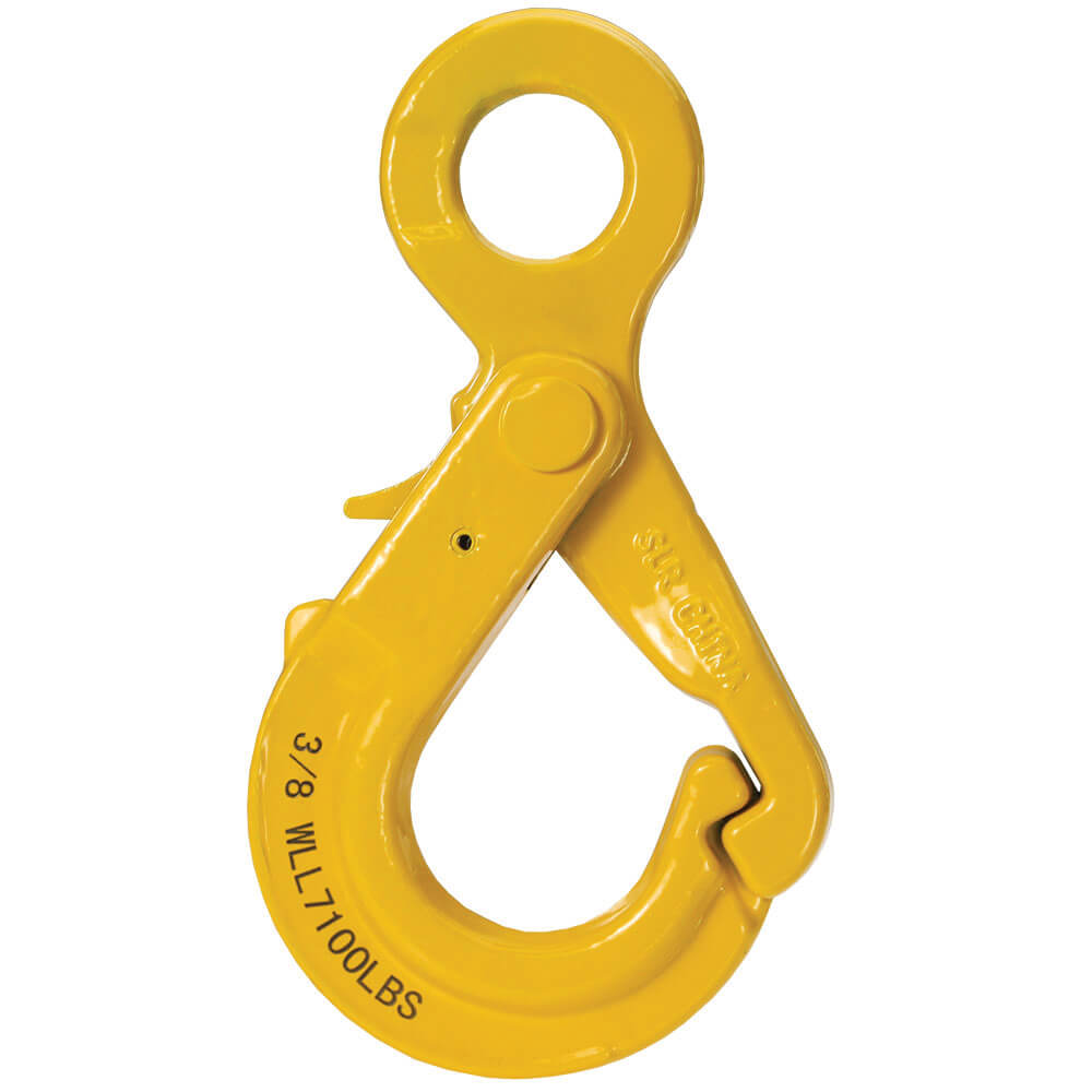 Eye Self Locking Safety Hooks - Grade 80