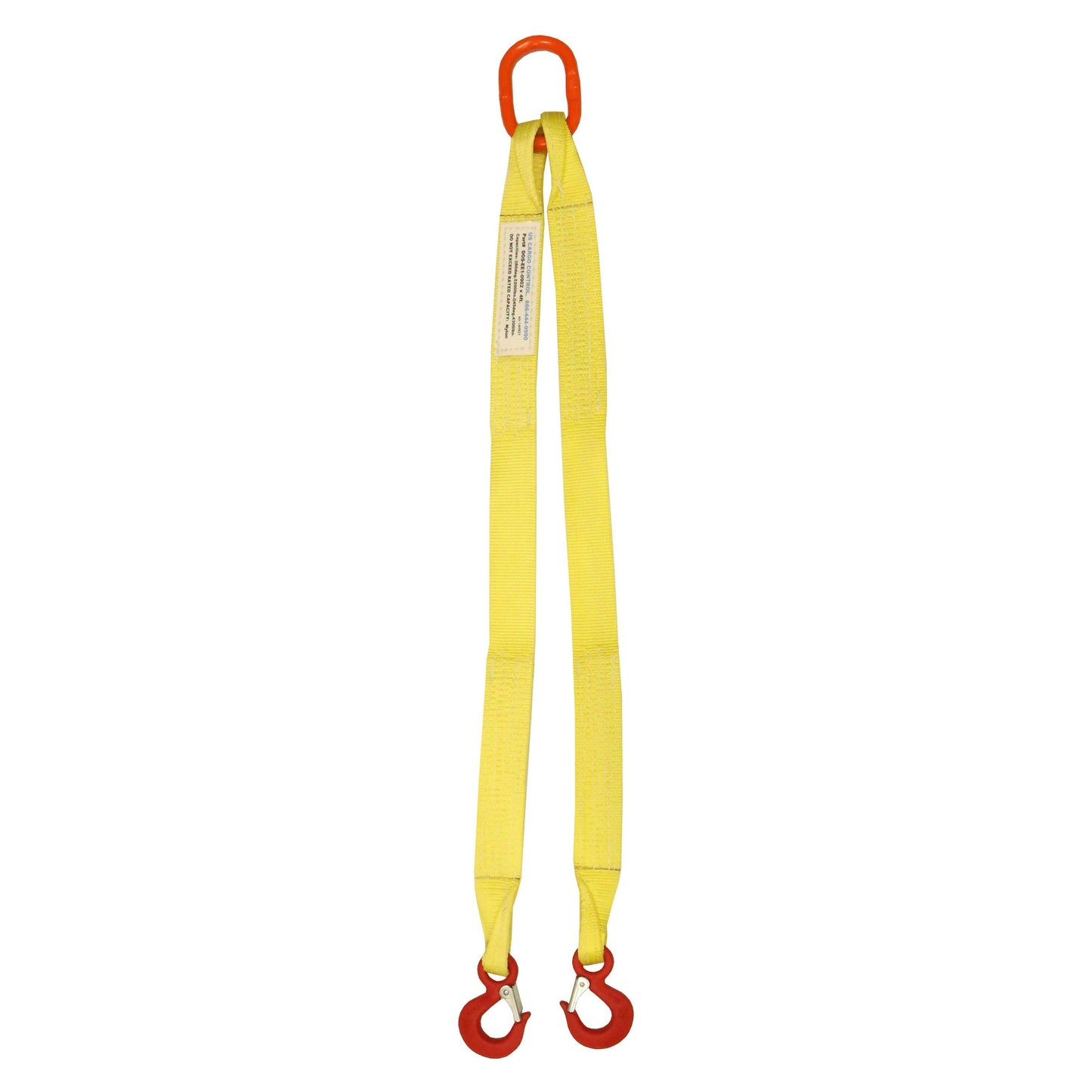 1 inchx7 foot (1 ply) Double Leg Nylon Sling w Master Link & Sling Hook image 2 of 2