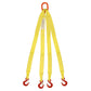 1 inchx8 foot (2 ply) Quad Leg Nylon Sling w Master Link & Sling Hook image 2 of 2