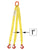 1 inchx6 foot (2 ply) Triple Leg Nylon Sling w Master Link & Sling Hook image 1 of 2