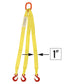 1 inchx6 foot (1 ply) Triple Leg Nylon Sling w Master Link & Sling Hook image 1 of 2