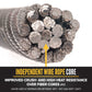 1/2" IWRC wire rope is more crush and heat resistant