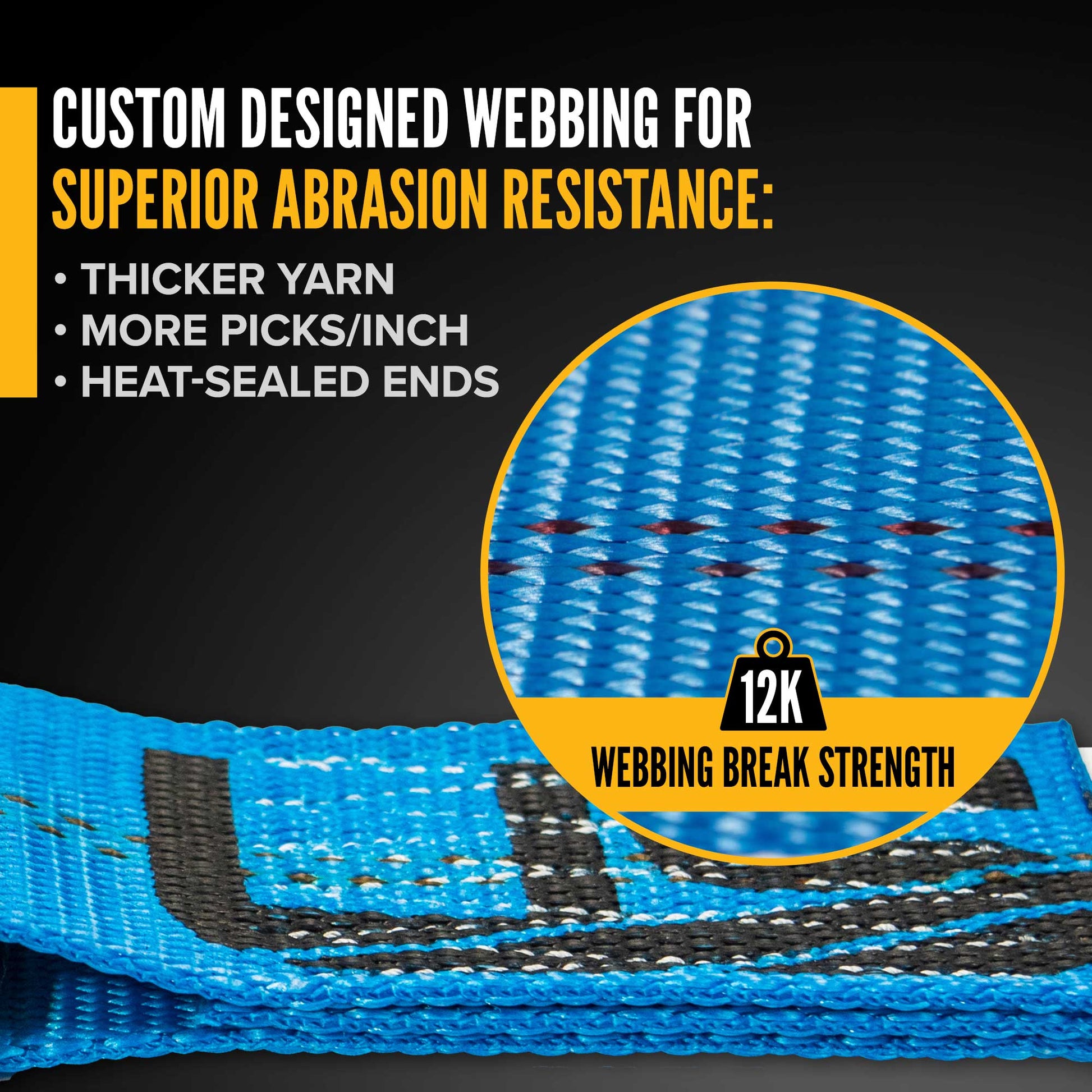 40' winch strap -  2" winch strap high quality webbing