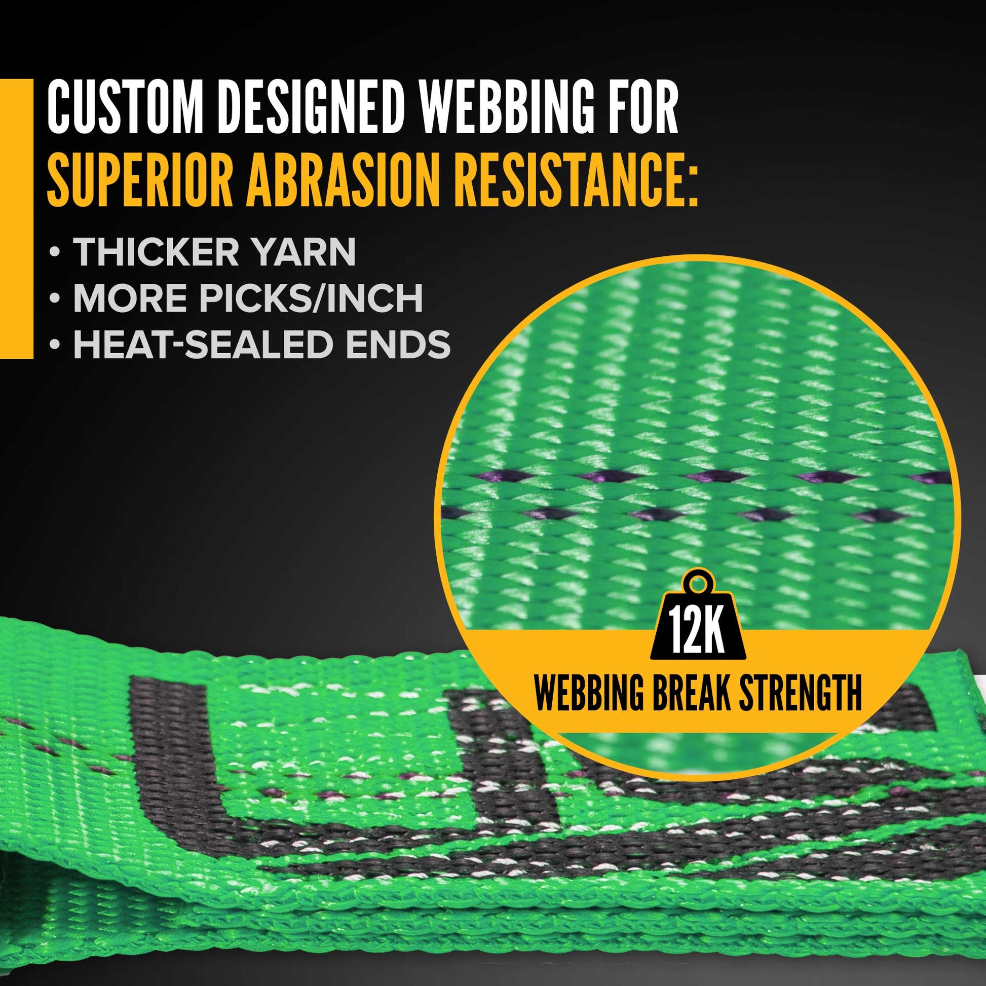 40' winch strap -  2" winch strap high quality webbing