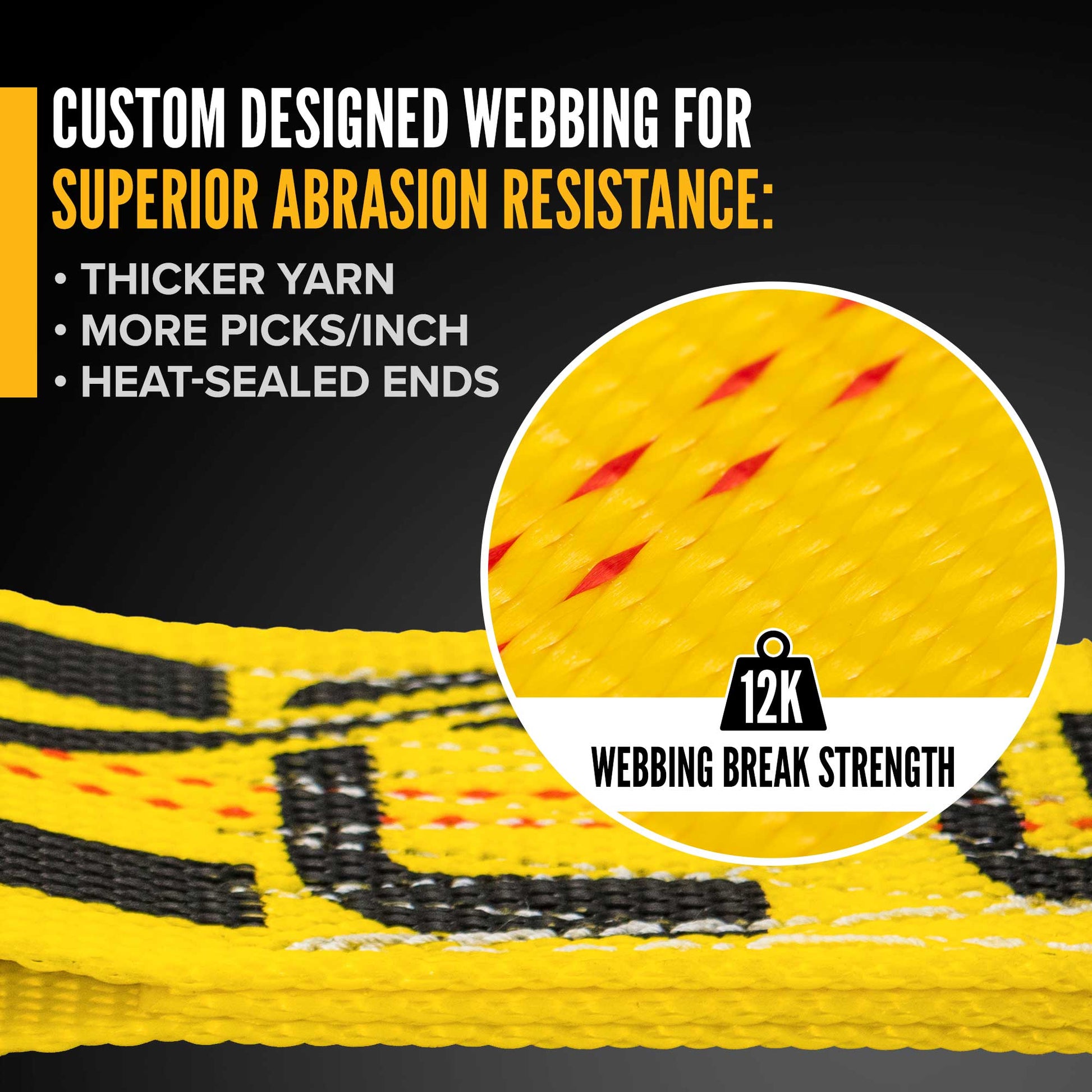 25' replacement for ratchet strap -  high quality replacement ratchet strap webbing