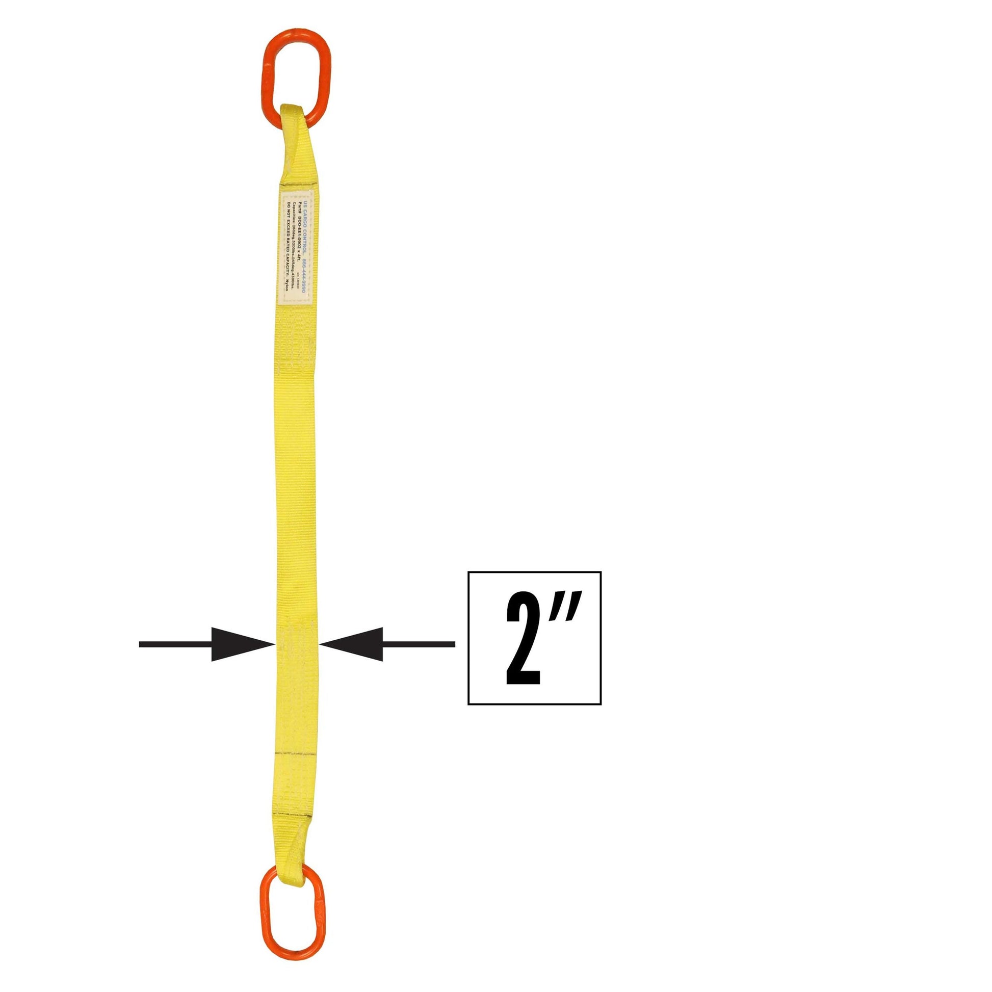 2 inchx3 foot (1 ply) Single Leg Nylon Sling w Master Link Both Ends image 1 of 2
