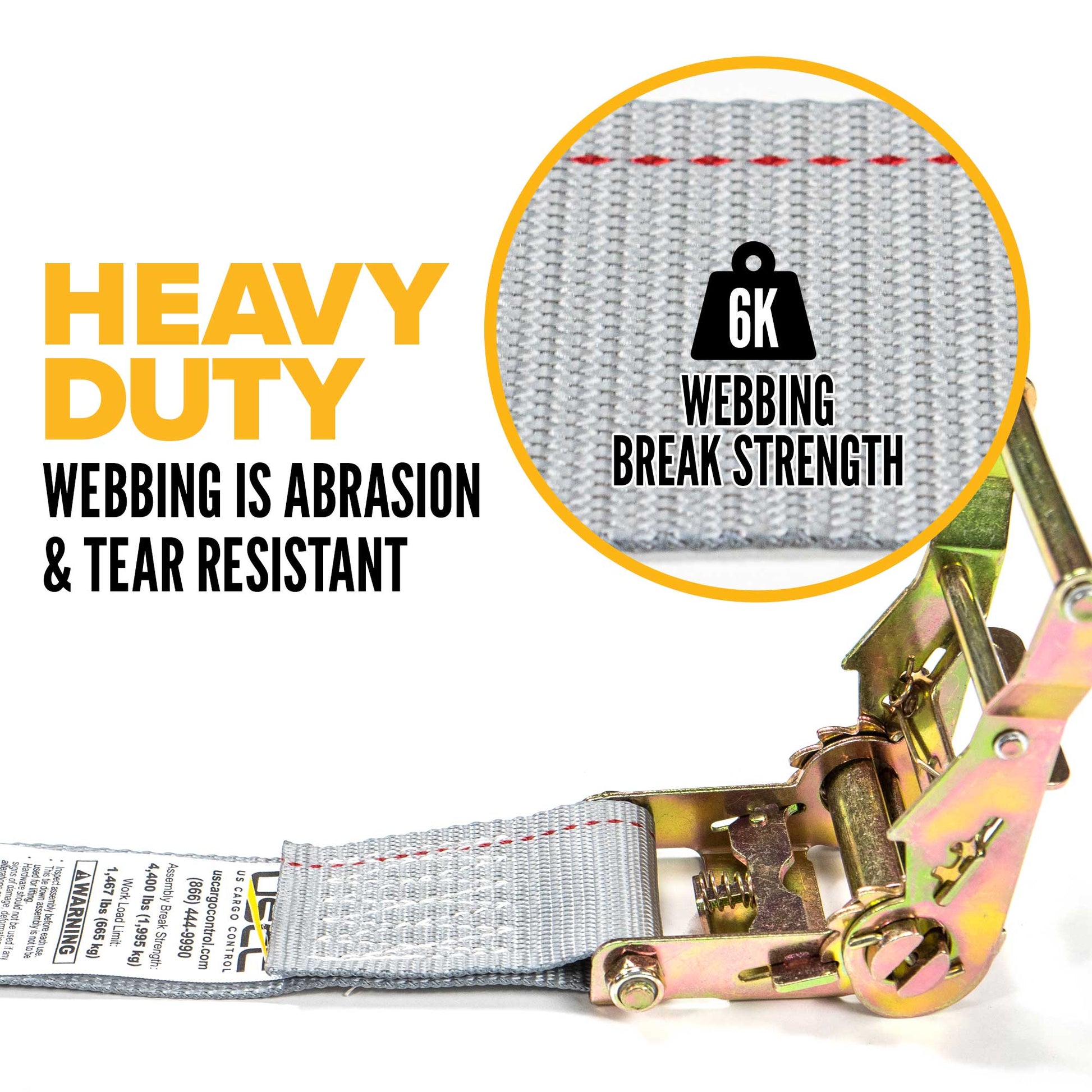 10' endless ratchet strap -  high quality webbing 2" endless ratchet strap