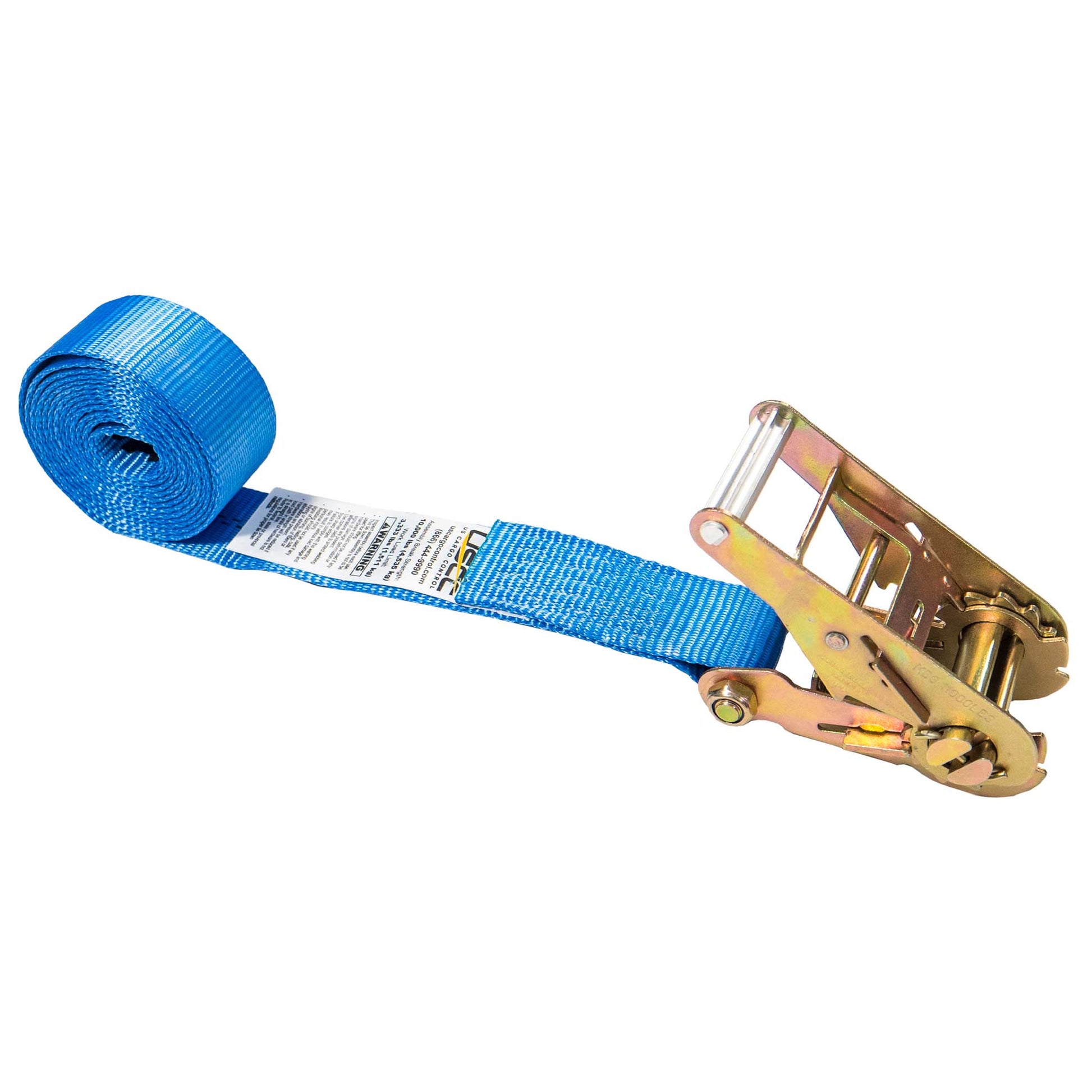 20' endless ratchet strap -  2" blue heavy duty endless ratchet strap