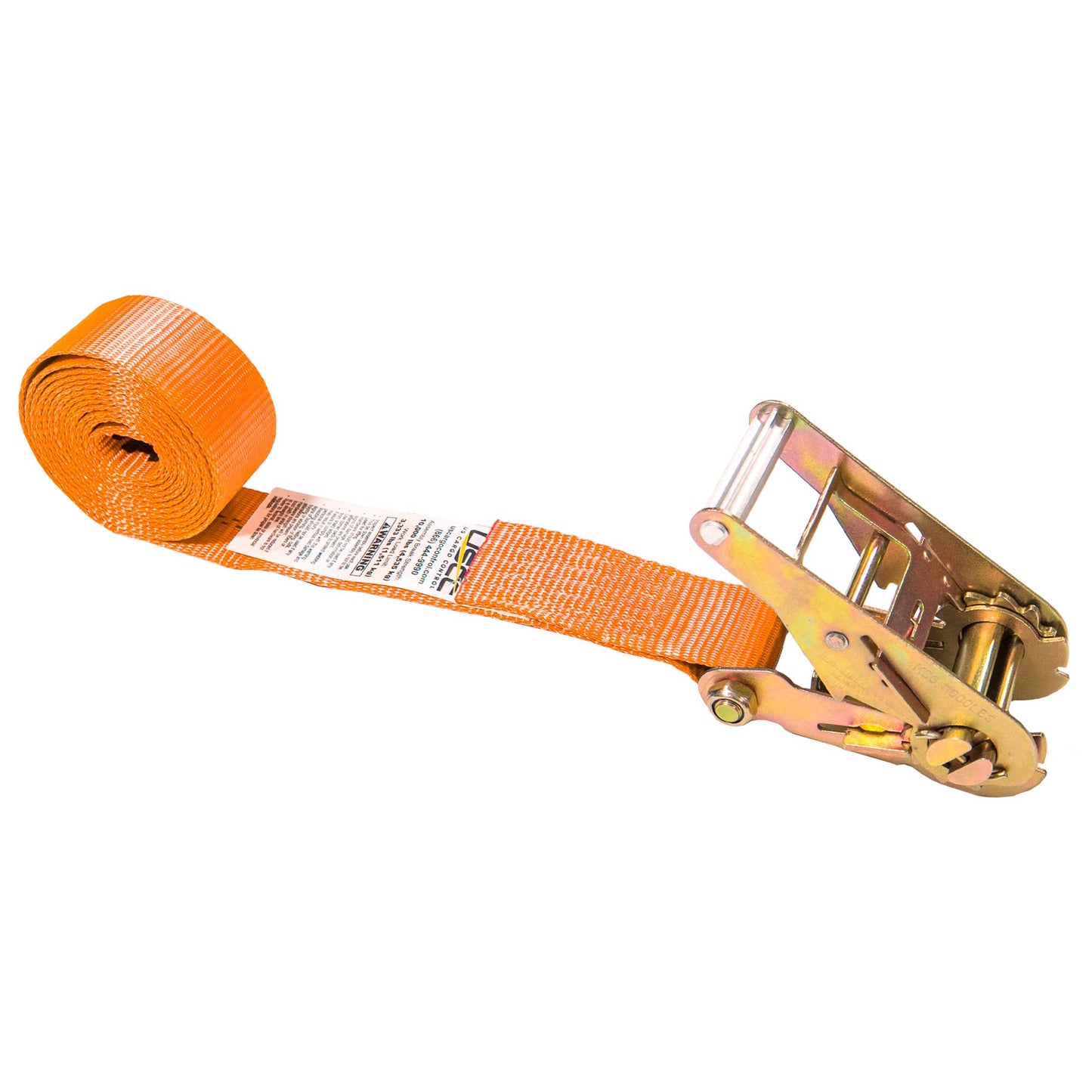 20' endless ratchet strap -  2" orange heavy duty endless ratchet strap