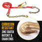 30' ratchet strap -  zinc coated hardware resists corrosion