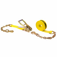 30' ratchet strap -  2" yellow chain end ratchet strap