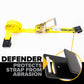 50' ratchet strap -  flat hook defender protects strap from abrasion