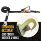 30' ratchet strap -  zinc coated hardware resists corrosion