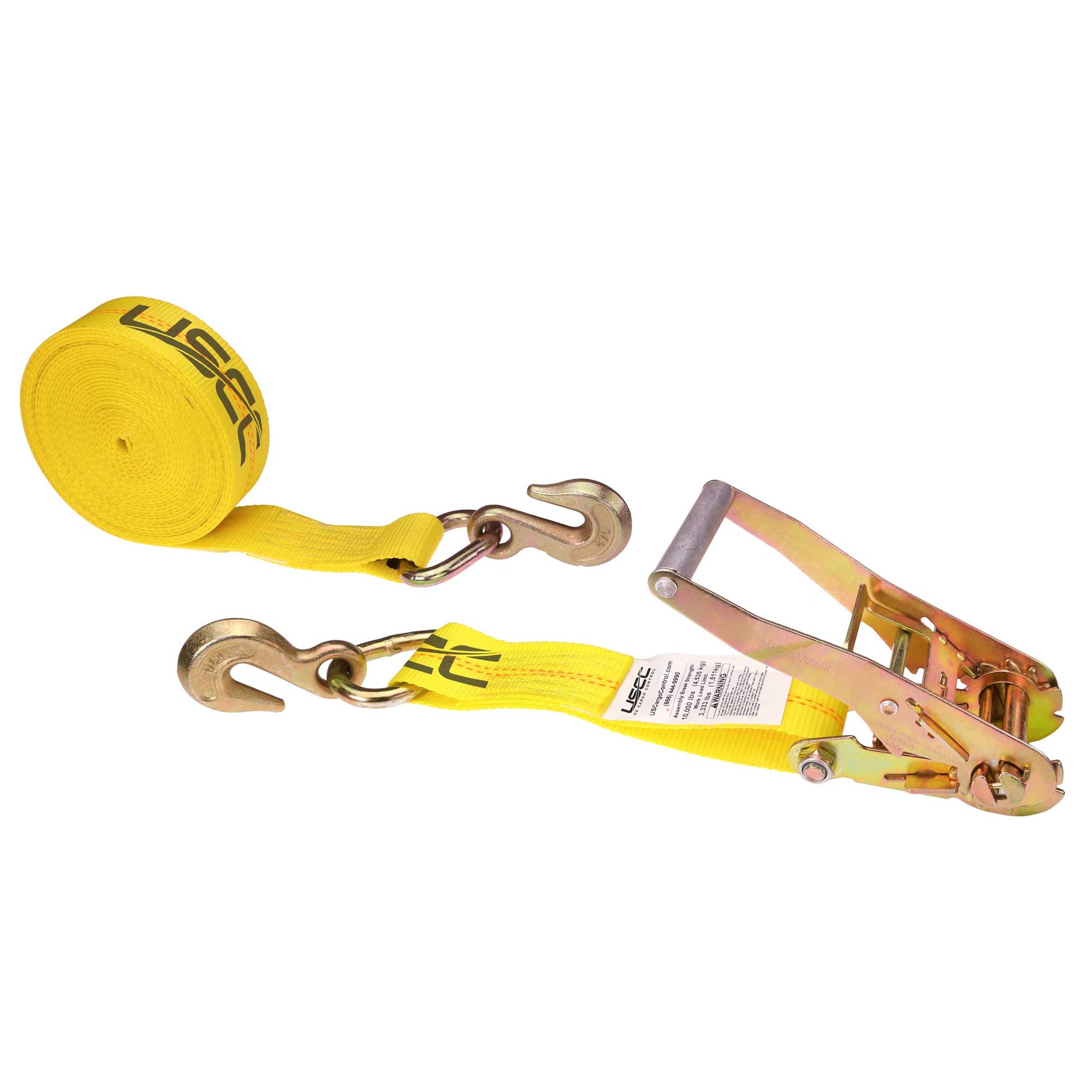 27' ratchet strap -  2" grab hook ratchet strap