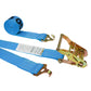 20' ratchet strap -  2" blue F Hook ratchet straps