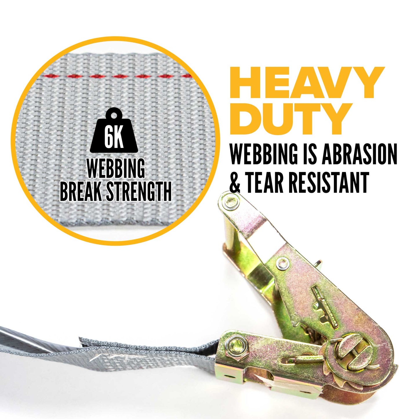 16' ratchet strap -  high quality f hook strap webbing