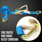 12' ratchet strap -  zinc coated wire hooks resist corrosion