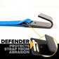 2" x 12' Gear-Driving Reverse-Action Ratchet Strap with Flat Hooks | Blue