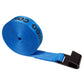 27' winch strap -  2" blue flat Hook winch strap