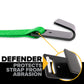 50' winch strap -  flat hook defender protects strap from abrasion