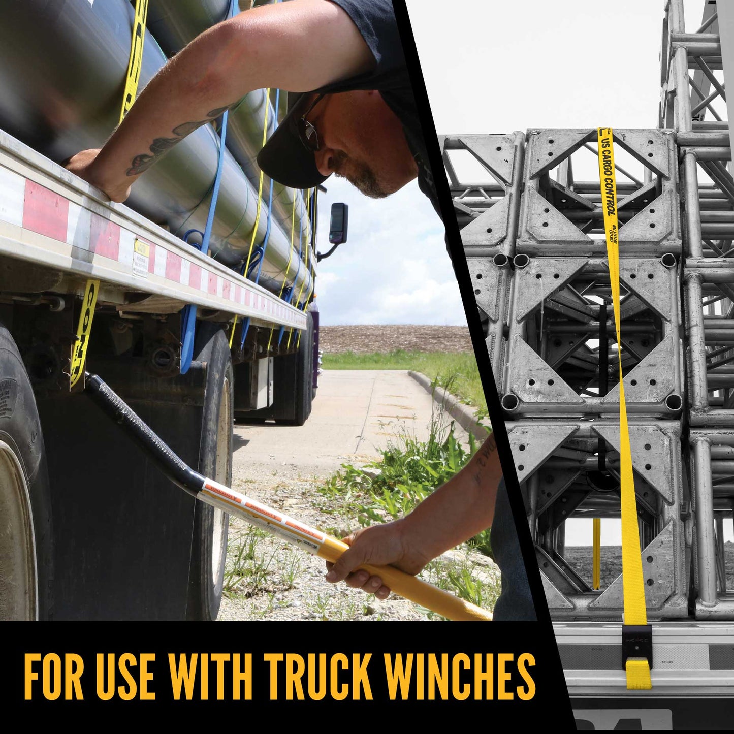 40' winch strap -  winch straps are for use with truck winches