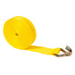 30' winch strap -  2" yellow wire hook winch strap