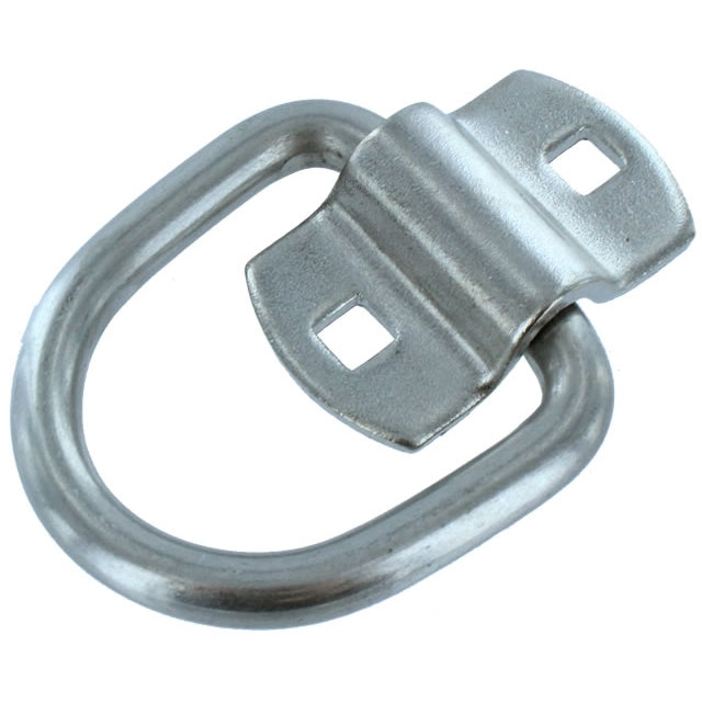 10-Pack 2-5/16" D-Ring with Mounting Bracket | Zinc-Plated - 12,000 lbs. BS