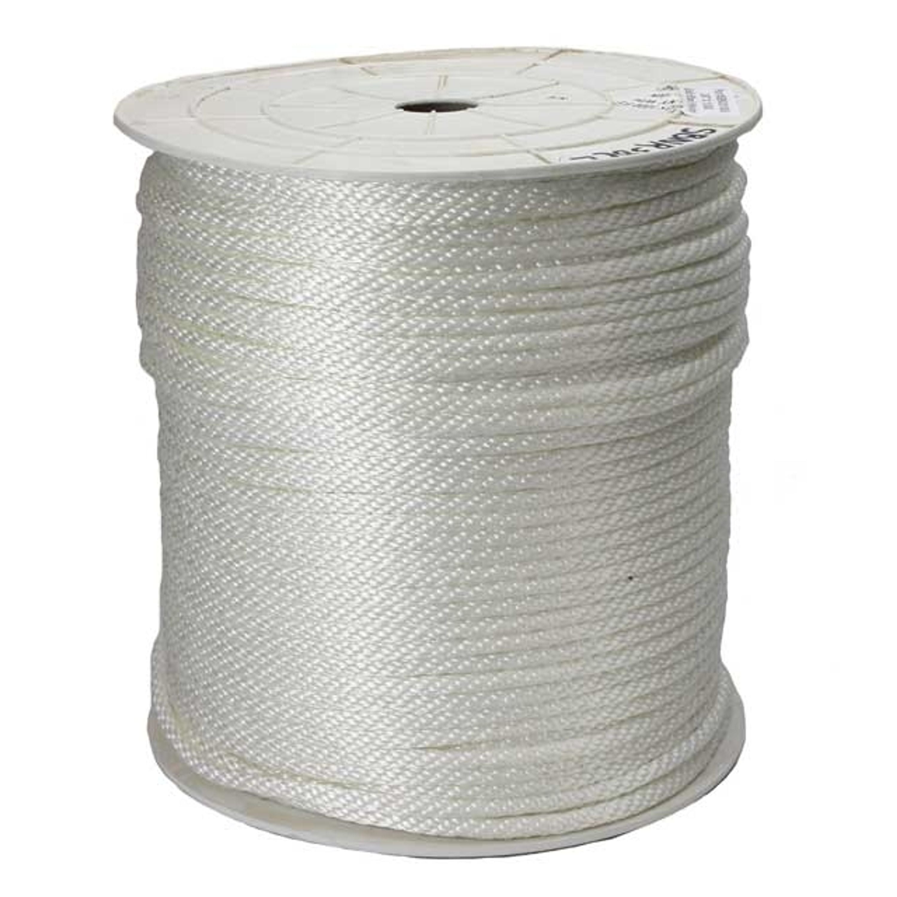 Solid Braided Nylon Rope - 3/16 x 500', White S-17650 - Uline