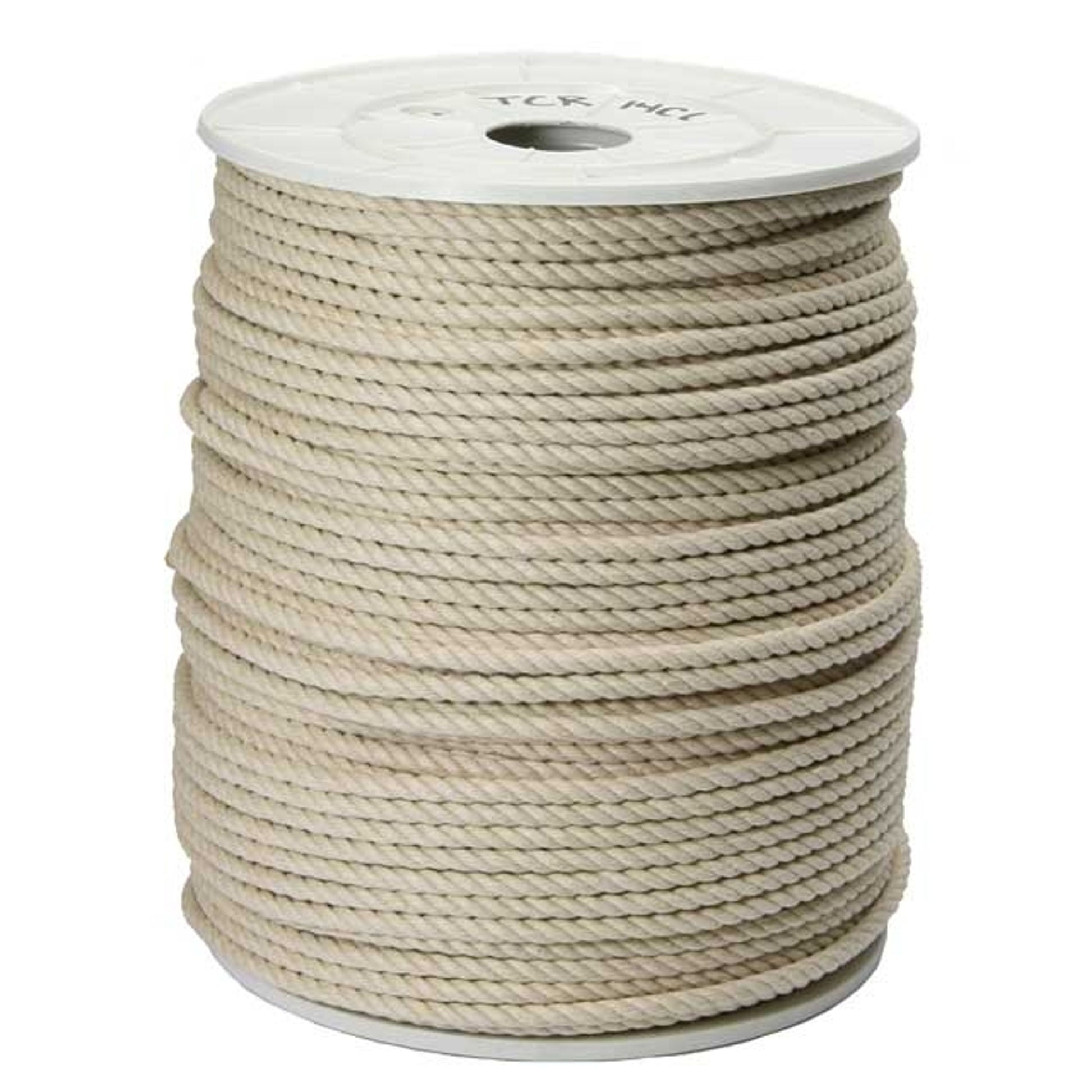 1/4 Inch Twisted Cotton Rope - Grass Green
