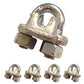 3/4" Galvanized Drop Forged Wire Rope Clips (5 pack)