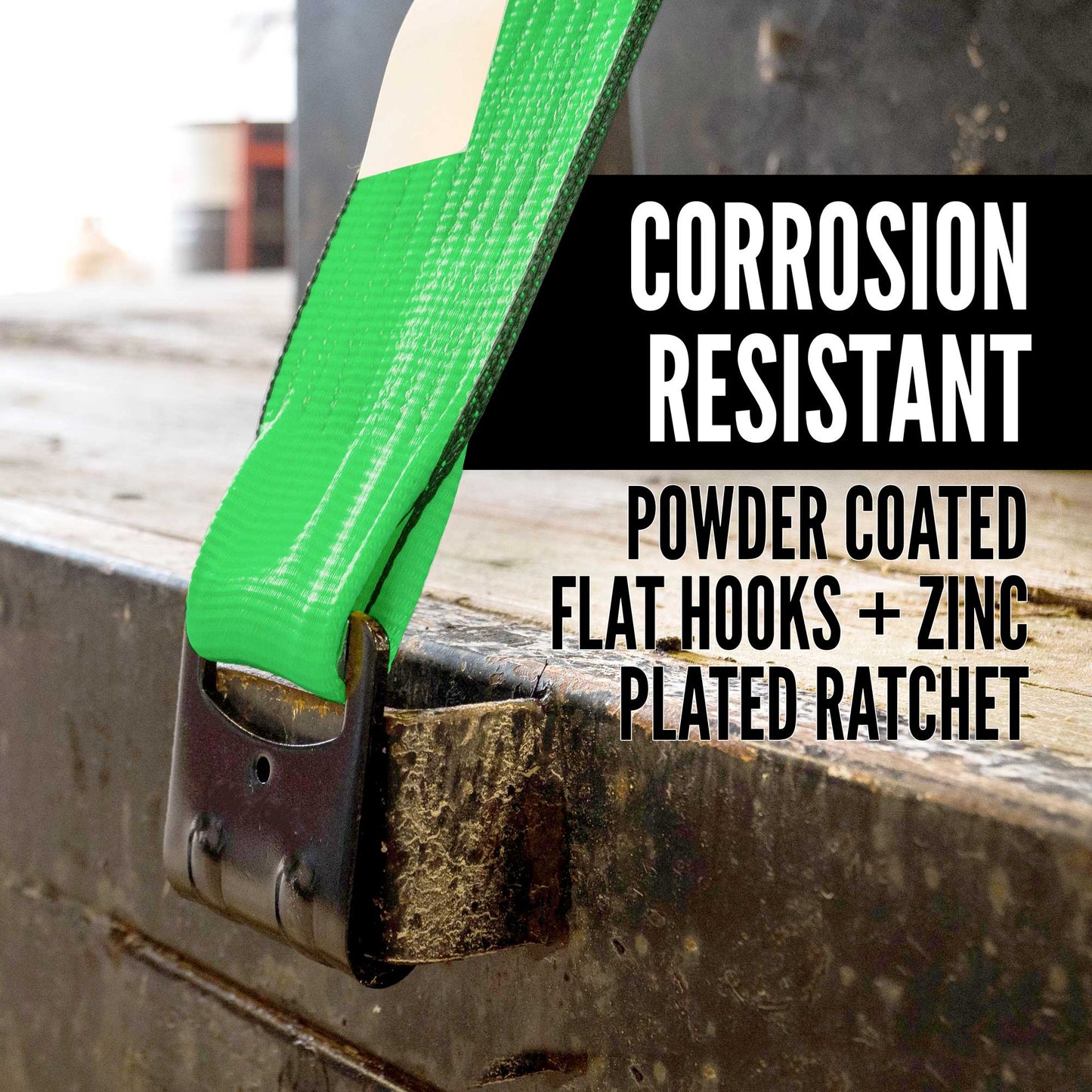 30' corrosion resistent flat hook