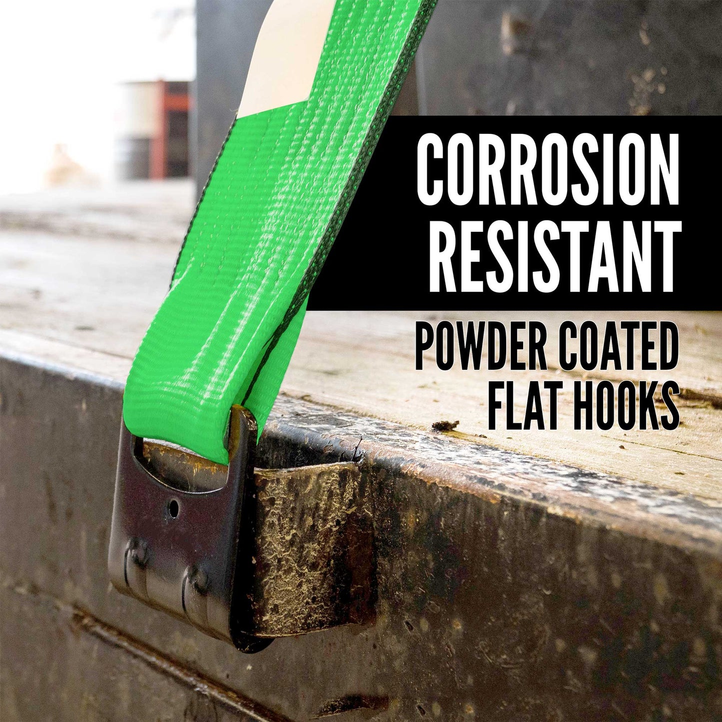 40' corrosion resistent flat hook