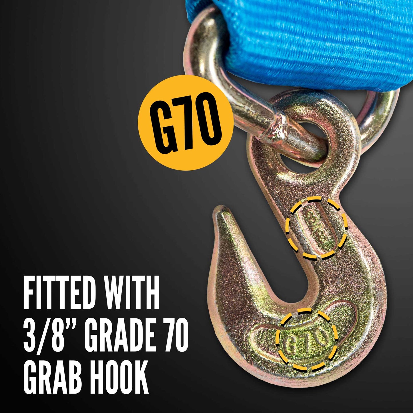 grade 70 3/8" grab hook