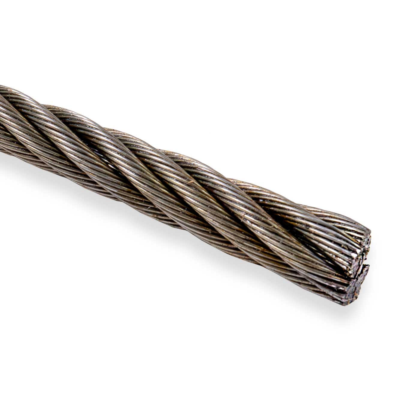 7/8" 6x19 bright wire rope EIPS IWRC