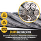 1-1/4" drawn galvanized wire rope is corrosion resistant