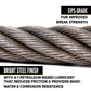 3/8" EIPS grade bright wire rope cable