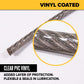 5/16" vinyl coated aircraft cable protects stainless steel wire rope