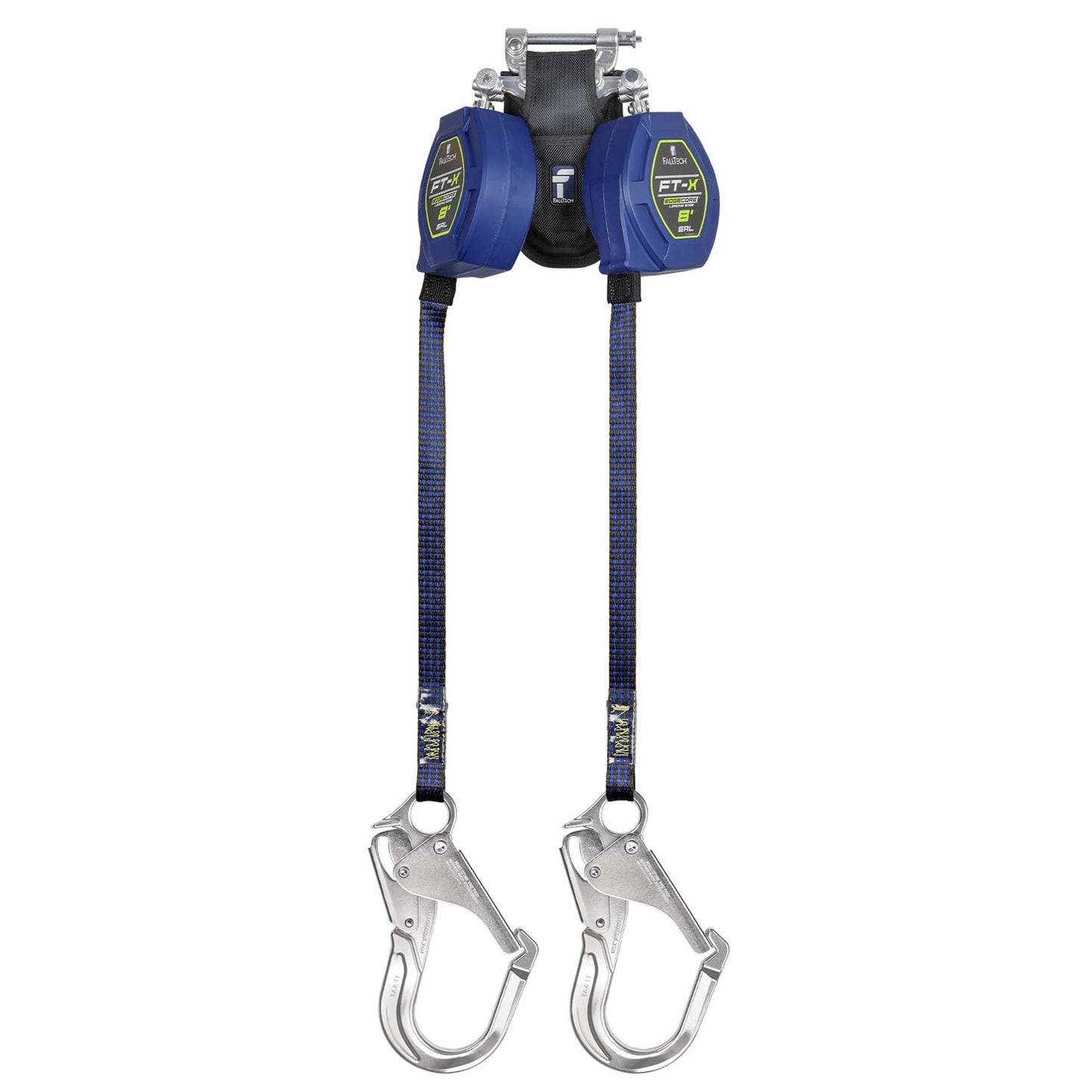 FallTech EdgeCore FT-X LE 8' Self-Retracting Lifeline | Twin-Leg | Rebar Hooks | 84108TP5