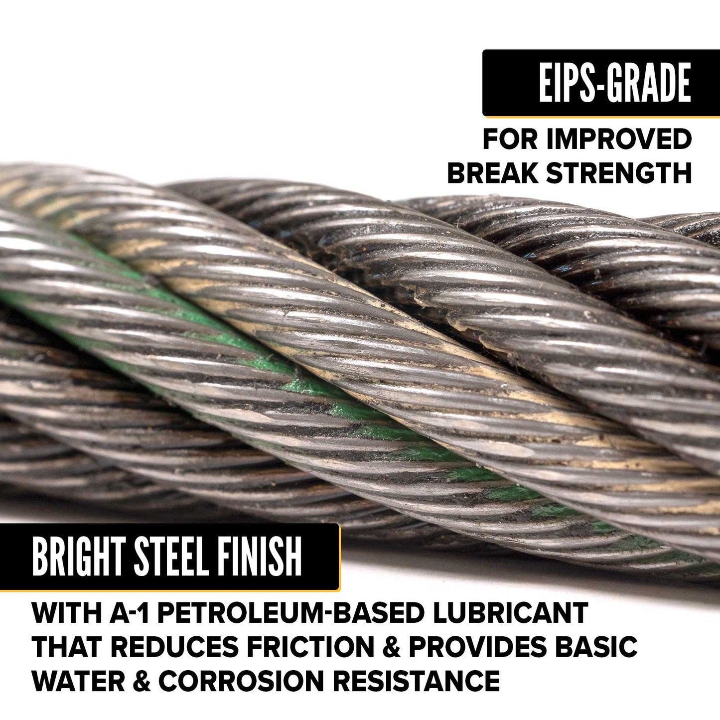 7/8" EIPS grade bright wire rope cable