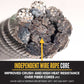 1/2" IWRC wire rope is more crush and heat resistant