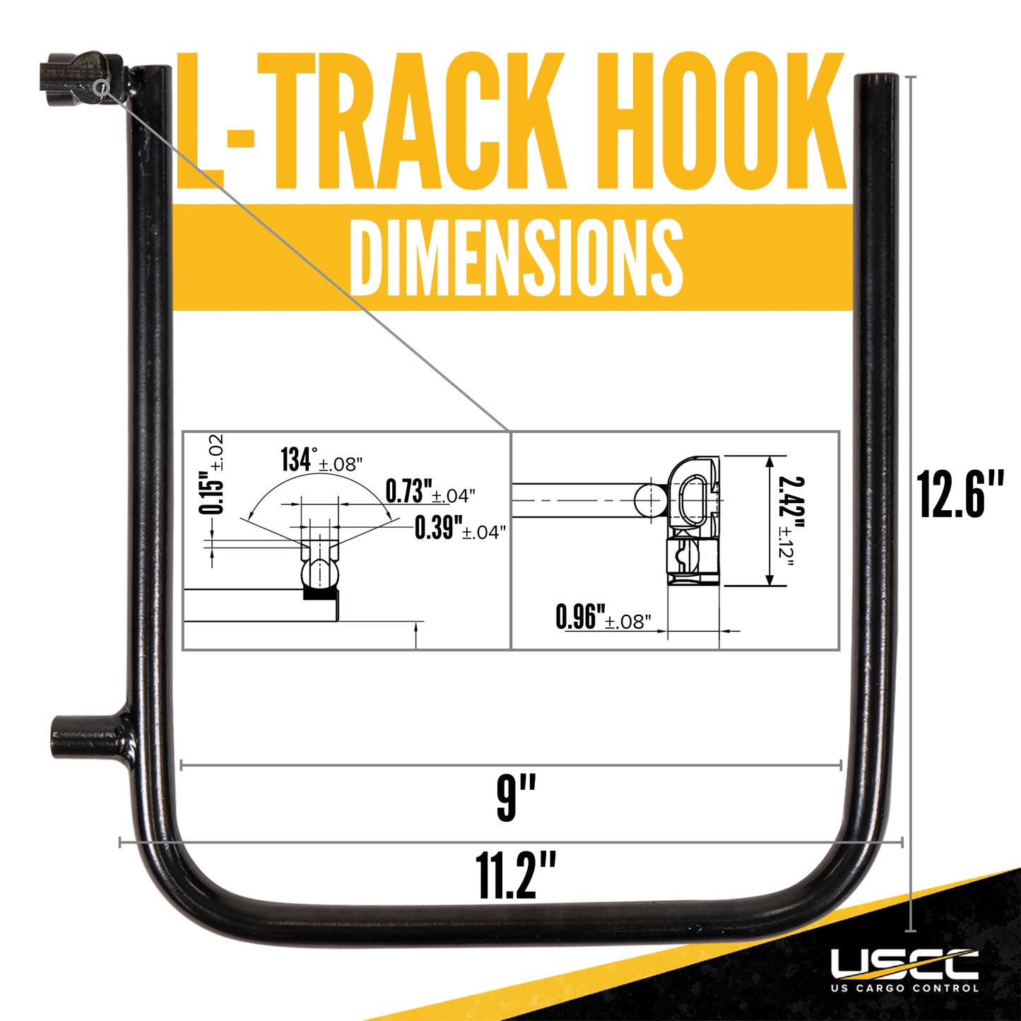 Large L-Track Hanging Hook