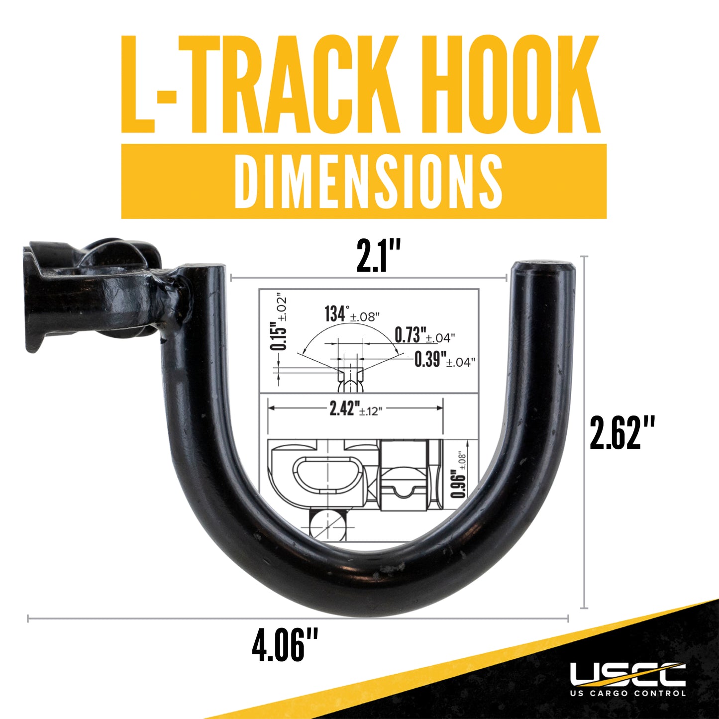 Small Round L-Track Hook