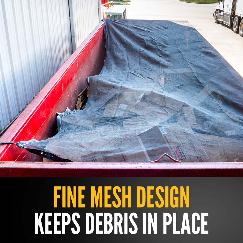 WS70 1/8" Light-Duty Debris Net - 25' x 25' Image 2