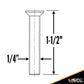 Airline-Style Track Fastener Pack 1-1/2" Bolts w/ Nut & Washer - 10 pk