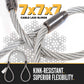 5' 1/2" flexible cable laid slings are kink resistant