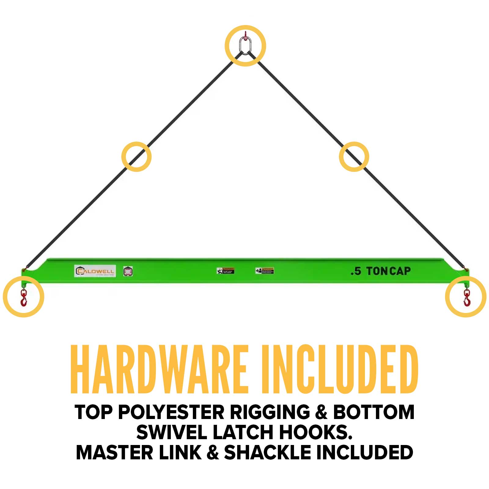 dura-lite 430 spreader beam hardware included