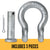 Anchor Shackle - Chicago Hardware - Round Pin - 1/2