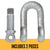 Screw Pin Chain Shackle - Chicago Hardware - 5/8