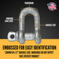 Screw Pin Chain Shackle - Chicago Hardware - 7/16" Galvanized Steel - 1.5 Ton embossed for easy identification